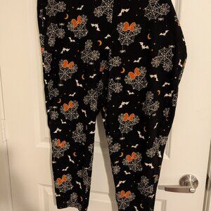 Torrid Disney Mickey Mouse Halloween Spider Web Leggings Plus Size 4X Black